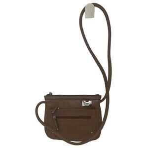 Tignanello City Sleek Woman's Leather Cross Body Brown Color MSRP: $165.00